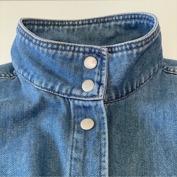 Madewell Southlake Denim Military Jacket Small - Picture 15 of 16